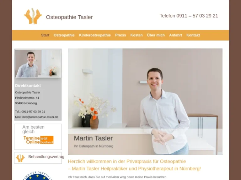 Osteopathie Tasler - Alternativmediziner in Nürnberg