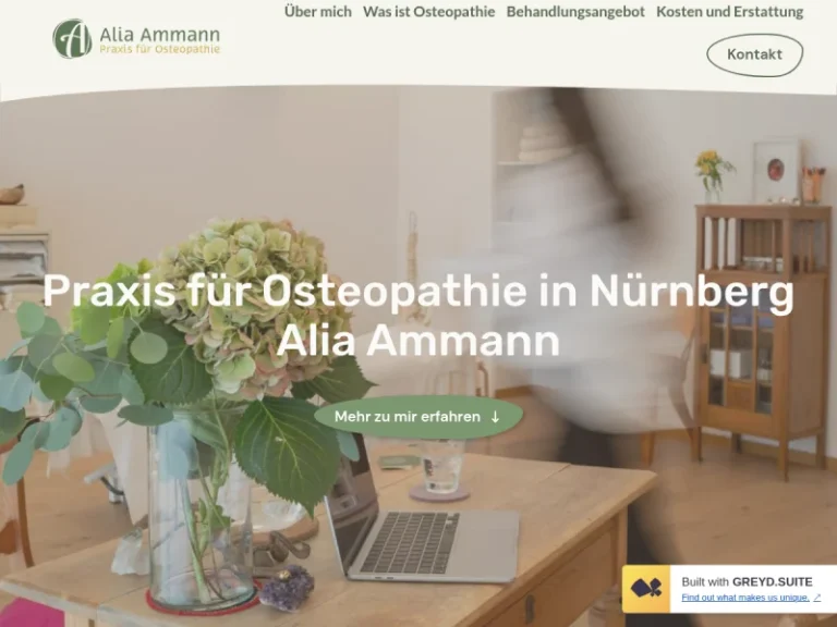 Praxis für Osteopathie – Alia Ammann - Osteopath in Nürnberg