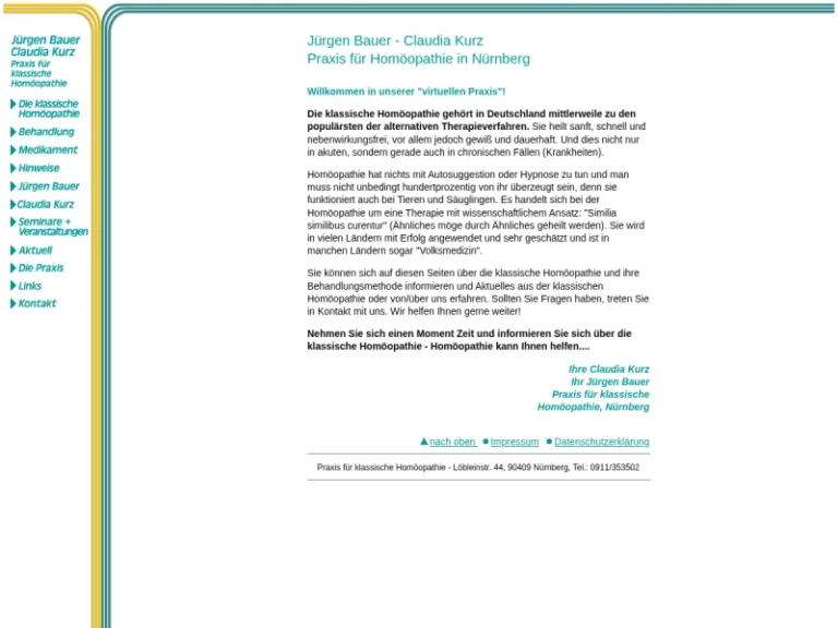 Herr Jürgen Bauer - Homöopath in Nürnberg