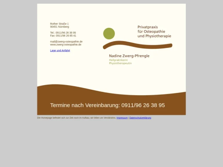 Nadine Zwerg-Pfrengle - Osteopath in Nürnberg