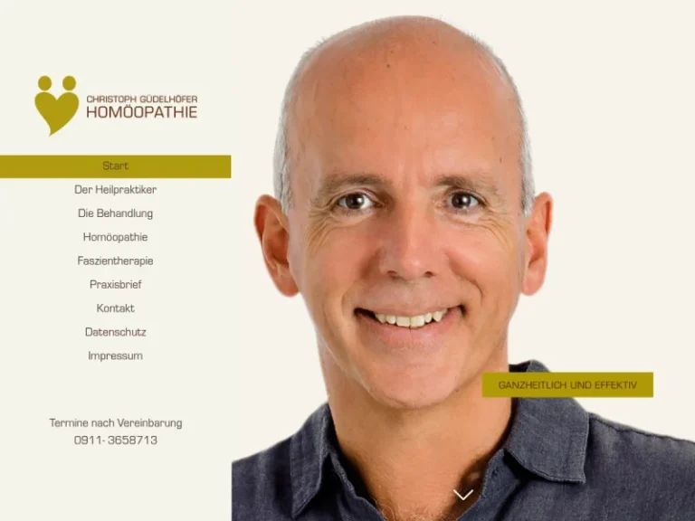 Christoph Güdelhöfer – Homöopathie und Faszientherapie (Heilpraktiker) - Alternativmediziner in Nürnberg