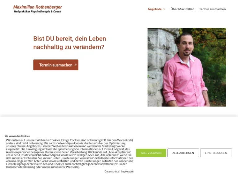 Maximilian Rothenberger l Heilpraktiker für Psychotherapie & Coach - Alternativmediziner in Nürnberg