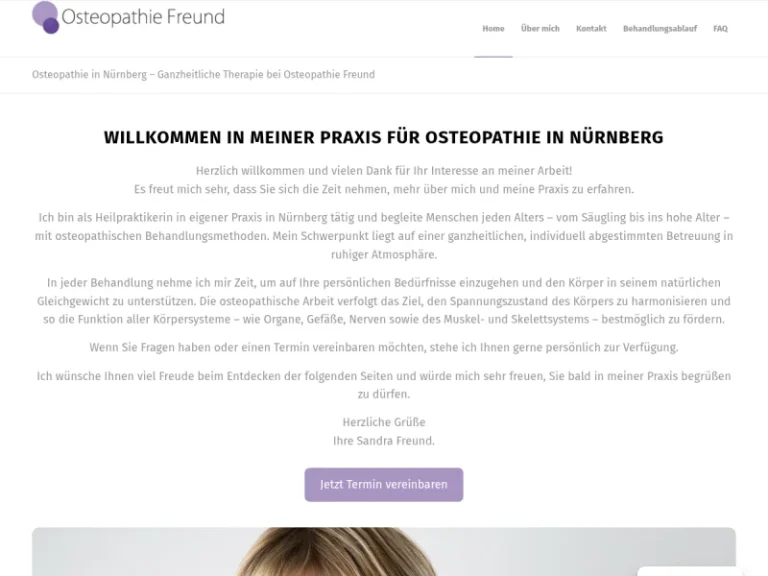Osteopathie Freund - Osteopath in Nürnberg
