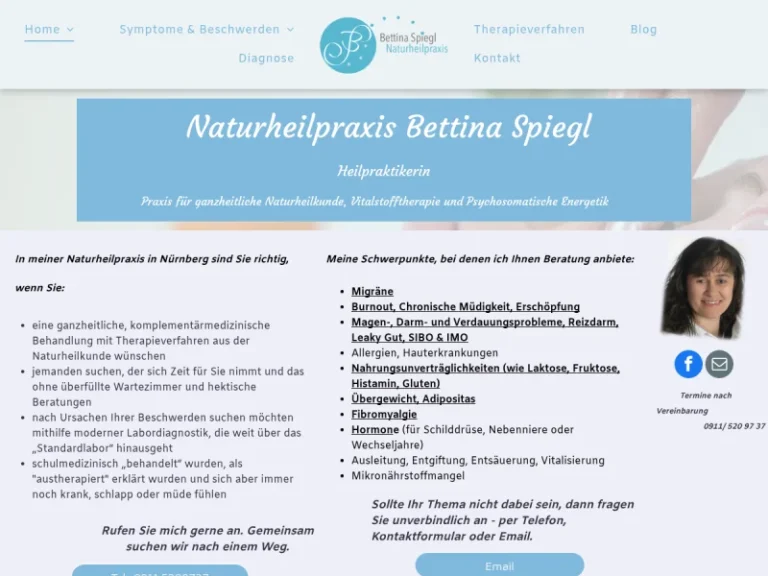 Naturheilpraxis Bettina Spiegl, Heilpraktikerin - Naturheilpraktiker in Nürnberg