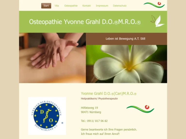 Osteopathie Yvonne Grahl D.O. (Can) - Osteopath in Nürnberg