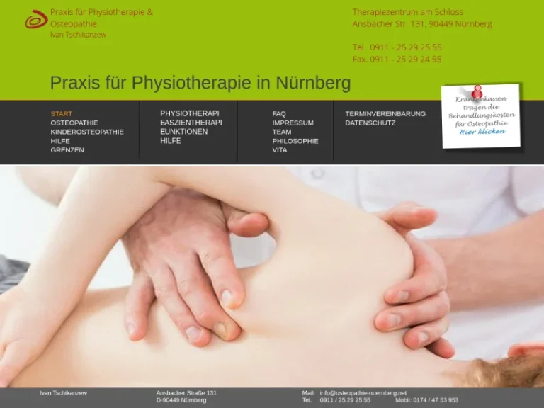 Therapiezentrum am Schloss Stein - Osteopath in Nürnberg