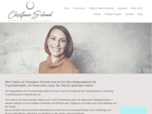 Psychotherapie Burnout & Stressüberlastung Nürnberg Christiane Schmid Heilpraktikerin für Psychotherapie - Alternativmediziner in Nürnberg