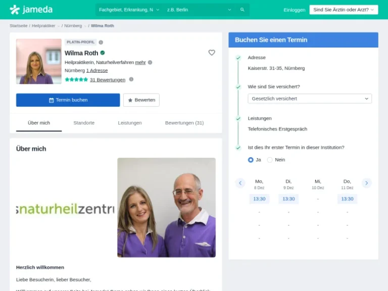norisnaturheilzentrum Dr. Günter Roth und Wilma Roth - Alternativmediziner in Nürnberg
