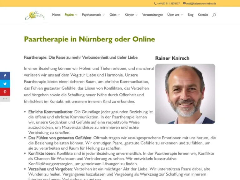 HP Rainer Knirsch Einzel-, Paar- & Familientherapie Nürnberg - Familienberater in Nürnberg