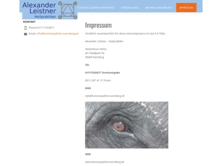 Alexander Leistner – Heilpraktiker - Homöopath in Nürnberg