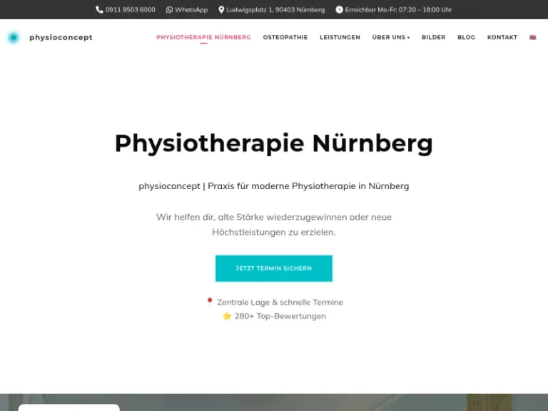 physioconcept | Praxis für moderne Physiotherapie Nürnberg - Osteopath in Nürnberg