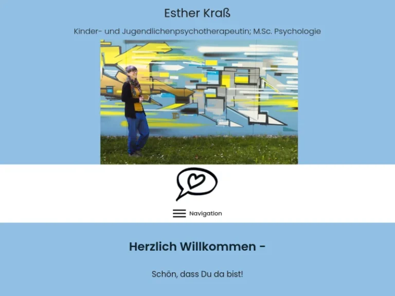Esther Kraß – Kinder- und Jugendlichenpsychotherapeutin – Psychologin & Heilpraktikerin für Psychotherapie - Kinderpsychologe in Nürnberg