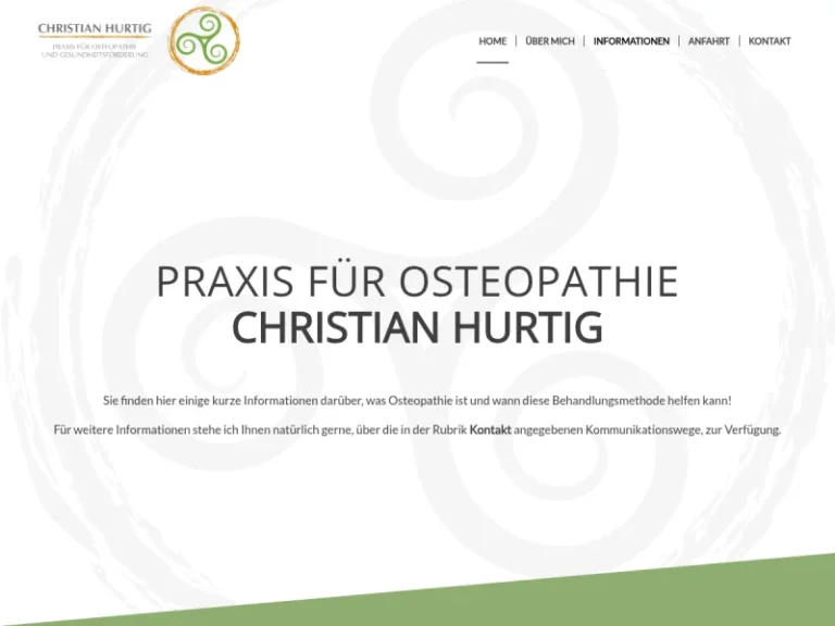 Praxis für Osteopathie – Christian Hurtig - Alternativmediziner in Nürnberg