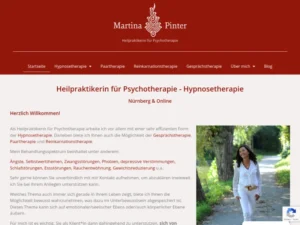 Hypnosetherapie – Heilpraktikerin f.Psychotherapie Martina Pinter - Hypnosetherapieservice in Nürnberg