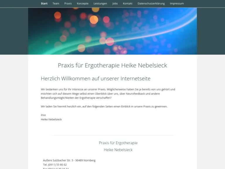 Ergotherapie Heike Nebelsieck, Äußere Sulzbacher Str. 5, 3.Etage - Ergotherapeut in Nürnberg