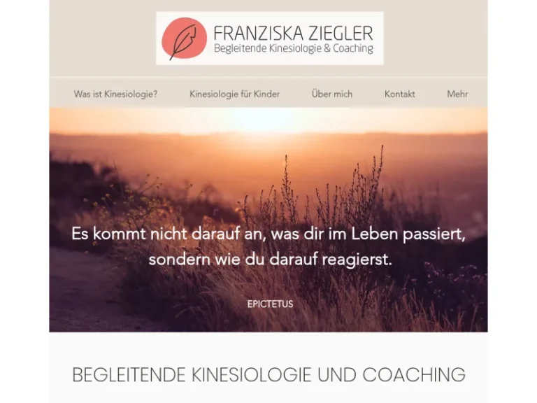 Franziska Ziegler – Begleitende Kinesiologie und Coaching - Life Coach in Nürnberg