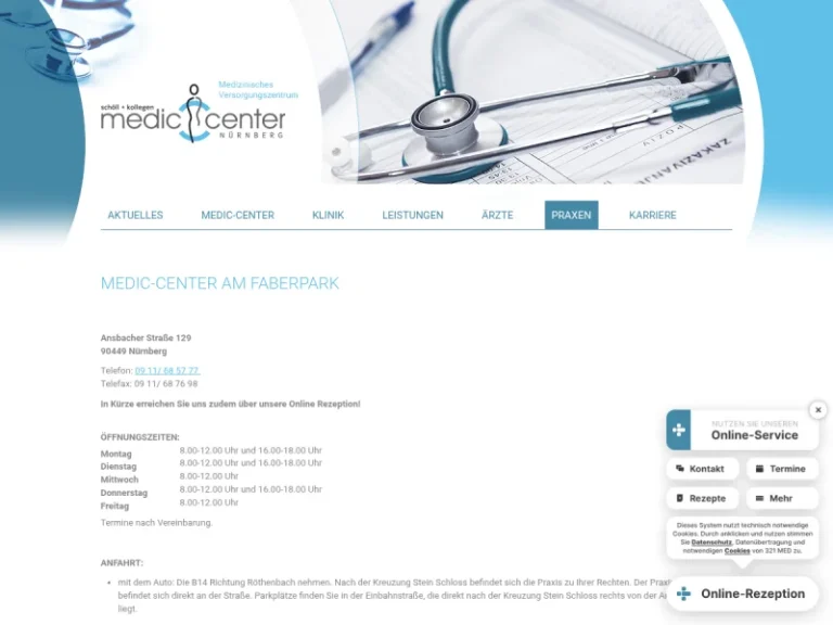 Medic-Center am Faberpark – Dr. med. Jörg Steinmüller - Arzt in Nürnberg