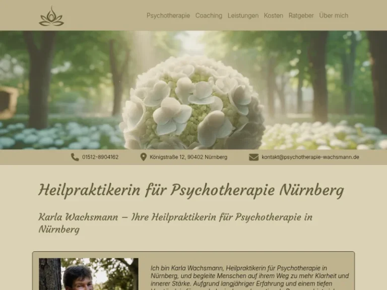 Heilpraktikerin für Psychotherapie Nürnberg | Karla Wachsmann - Familienberater in Nürnberg