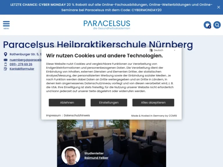 Paracelsus Heilpraktikerschule Nürnberg - Berufsbildende Schule in Nürnberg