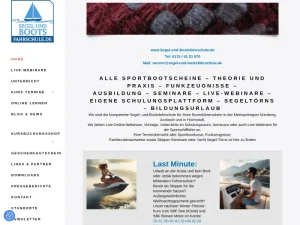 Segel-und-Bootsfahrschule.de – Inh. Werner Spachmüller - Bootslehrer in Nürnberg