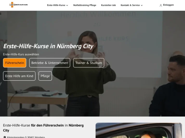 LUKE’S Erste Hilfe Kurs Nürnberg - Notfalltrainingszentrum in Nürnberg