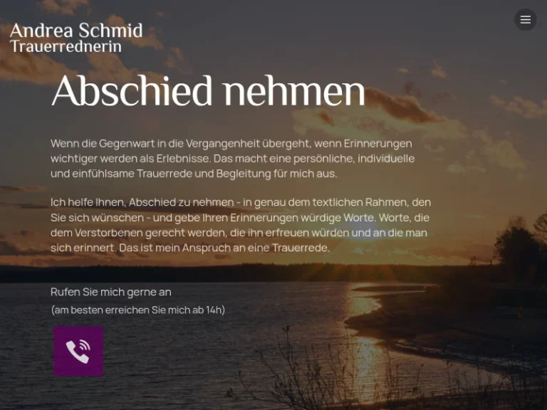 Trauerrednerin Andrea Schmid - Bestattungsinstitut in Nürnberg