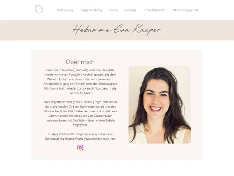 Hebamme Eva Kauper - Hebamme in Nürnberg