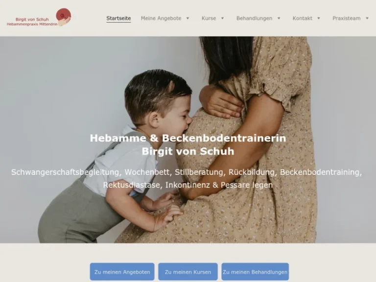 Beckenbodentrainerin & Hebamme Birgit von Schuh Nürnberg - Hebamme in Nürnberg
