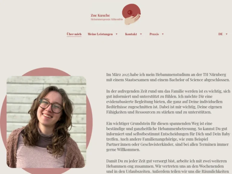 Hebamme Zoe Kusche - Hebamme in Nürnberg