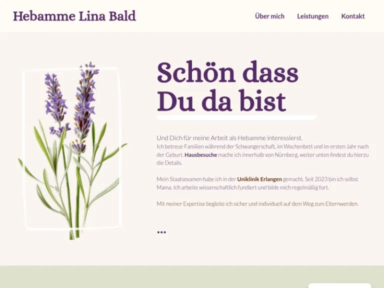 Hebamme Lina Bald - Hebamme in Nürnberg