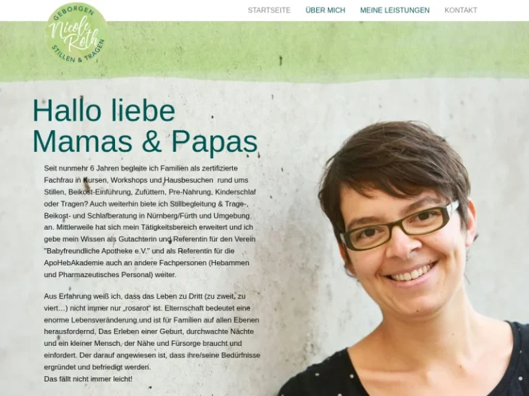 Geborgen Stillen und Tragen Nicole Roth - Familienberater in Nürnberg