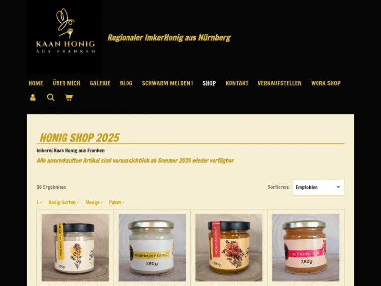 kaanhonig aus Franken imkerei Nürnberg - Bioladen in Nürnberg