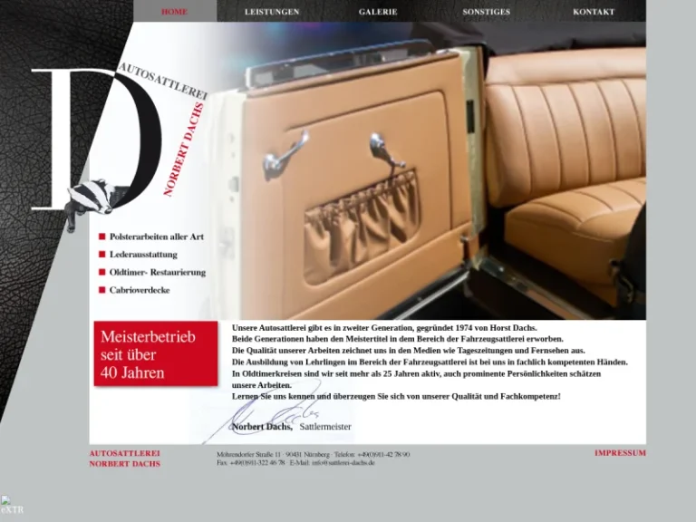 Autosattlerei & Polsterei Inh. Norbert Dachs - Autopolsterei in Nürnberg