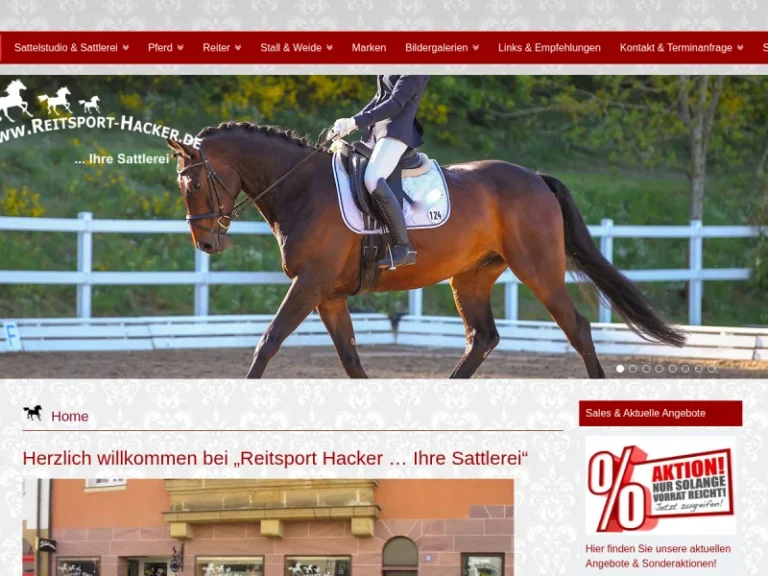 Reitsport Hacker … Ihre Sattlerei - Reitsportgeschäft in Nürnberg