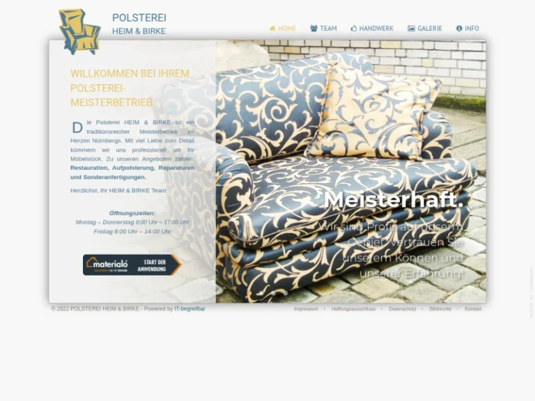 Polsterei Heim und Birke - Polstergeschäft in Nürnberg
