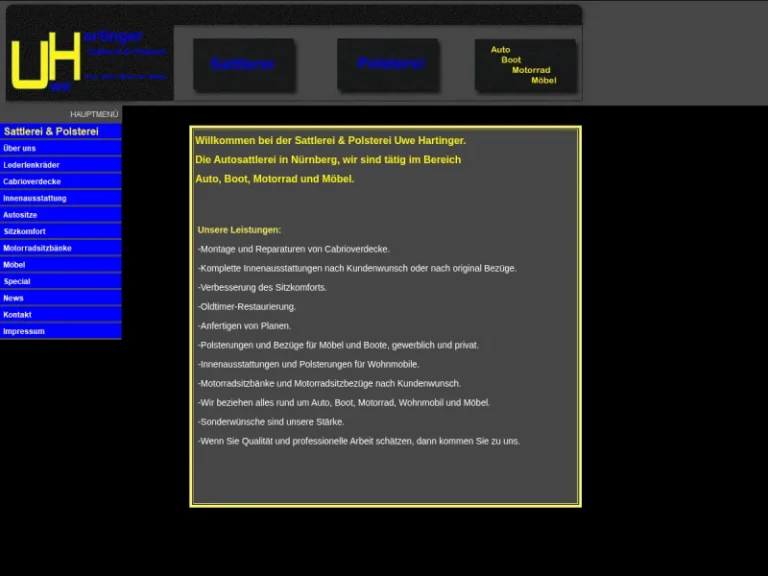 Sattlerei & Polsterei Uwe Hartinger - Autopolsterei in Nürnberg