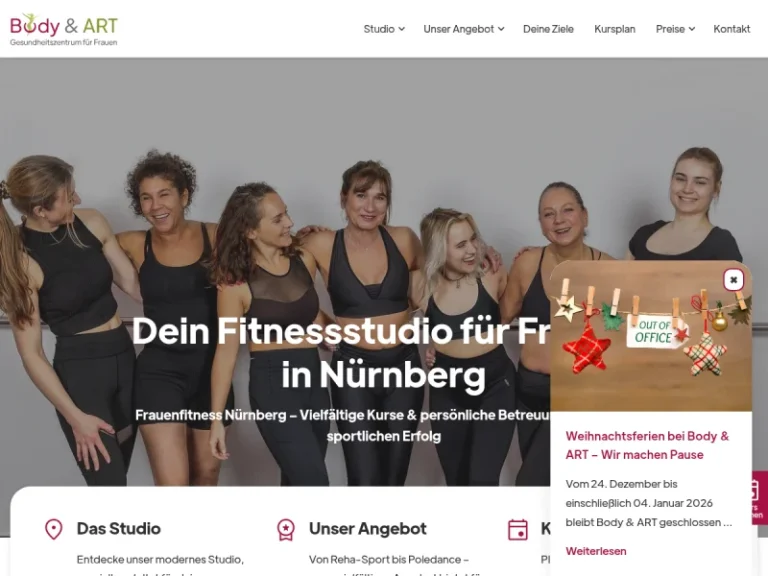 Body & ART Gesundheitszentrum für Frauen und Kinder - Fitnessstudio in Nürnberg
