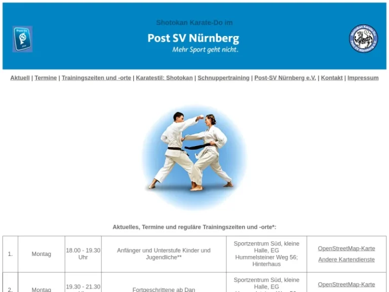 Shotokan Karate-Do Post SV Nürnberg e.V. - Karateschule in Nürnberg