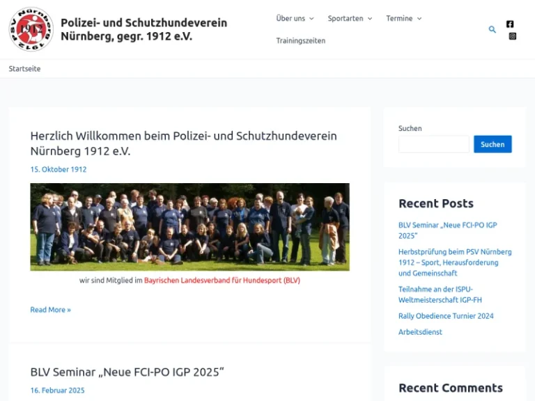 PSV Nürnberg 1912 e.V. - Hundeschule in Nürnberg