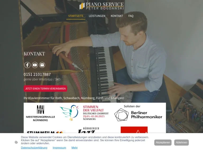 Pianoservice Bogdanski - Klavierreparaturdienst in Nürnberg