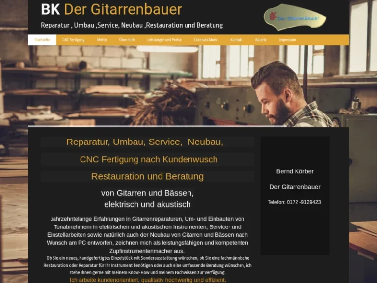 Der Gitarrenbauer - Gitarrengeschäft in Nürnberg