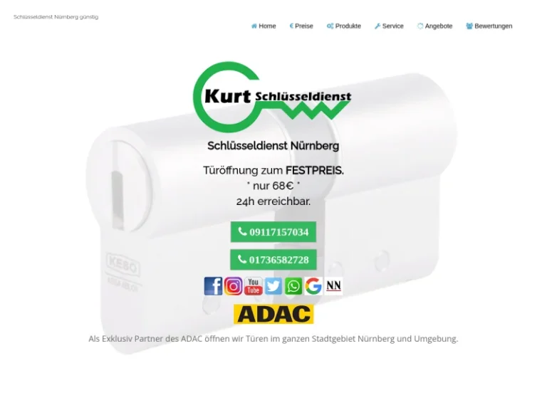 Kurt Schlüsseldienst Nürnberg - Schlüsseldienst in Nürnberg