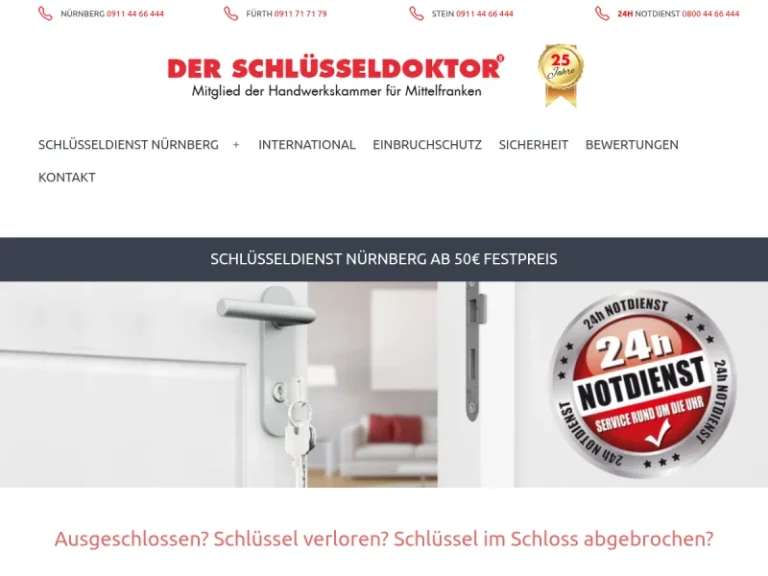 Der Schlüsseldoktor - Schlüsseldienst in Nürnberg
