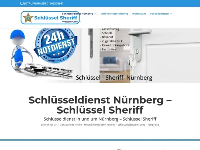 Schlüssel Sheriff - Schlüsseldienst in Nürnberg