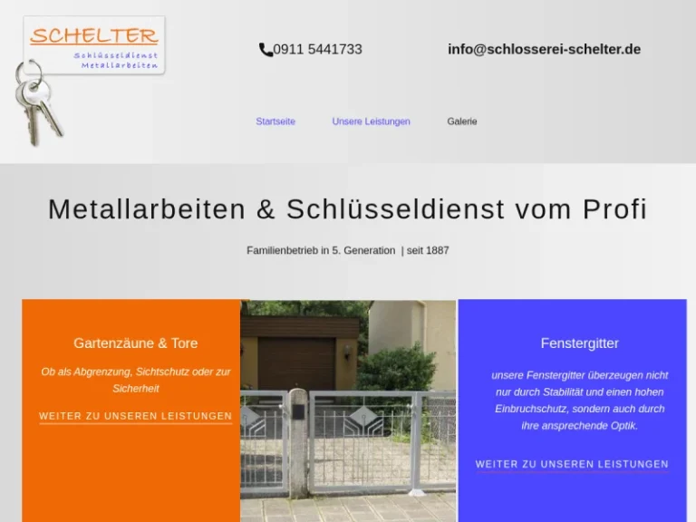 Schlosserei Schelter - Schlüsseldienst in Nürnberg