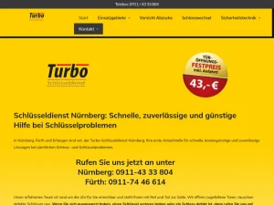Turbo-Schlüsseldienst Nürnberg - Schlüsselduplikationsdienst in Nürnberg