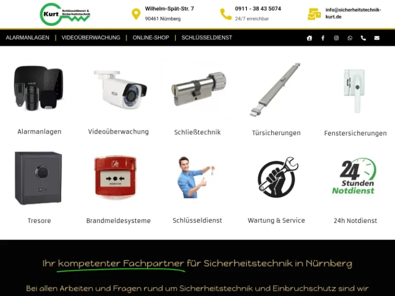 Sicherheitstechnik Kurt - Sicherheitstechnikfachgeschäft in Nürnberg