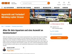 OBI Aquaristik & Tierbedarf im Markt Nürnberg Leyher Str. - Aquariumgeschäft in Nürnberg