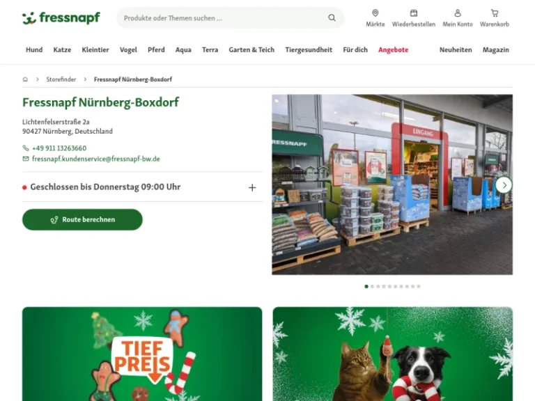 Fressnapf Nürnberg-Boxdorf - Geschäft für Heimtierbedarf in Nürnberg