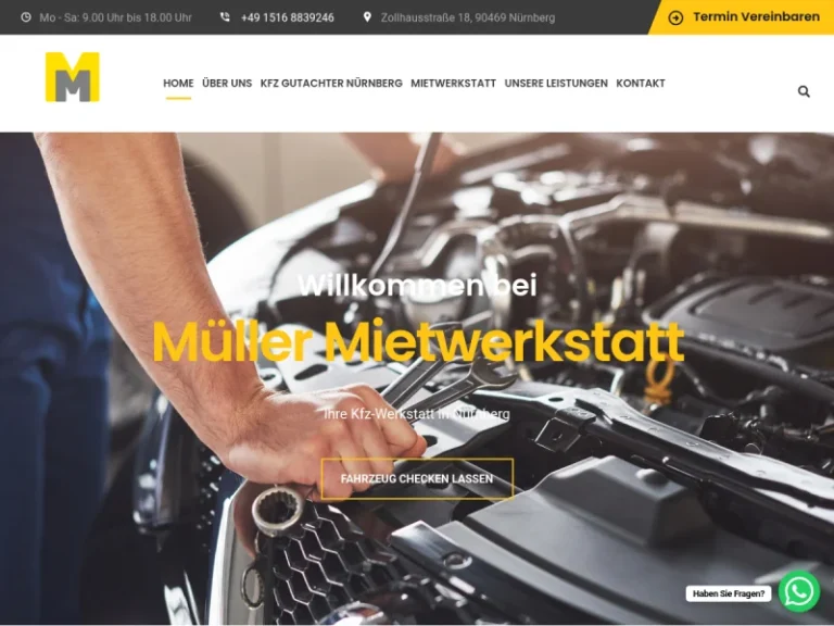 Hobbywerkstatt Müllermietwerkstatt Kfz-Sachverständiger – Gutachter - Autowerkstatt in Nürnberg